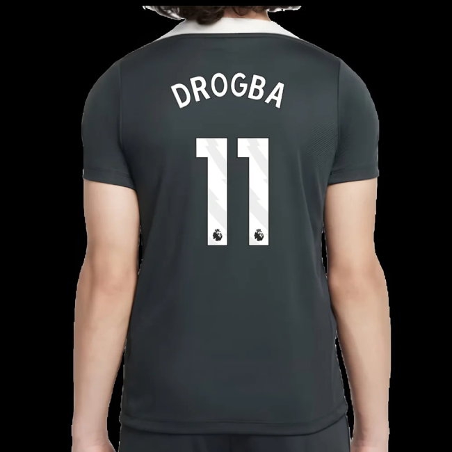 2025-2026 Chelsea Strike Training Shirt (Green) - Kids (Drogba 11) — Shop Now