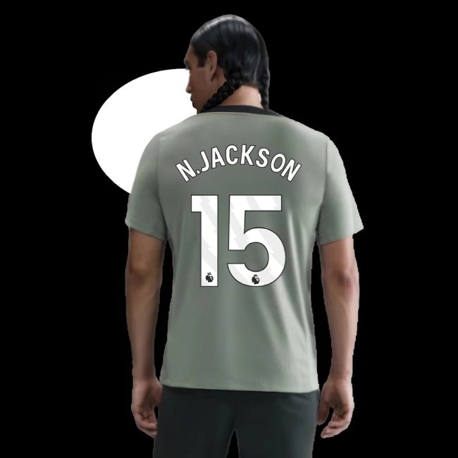 2025-2026 Chelsea Strike Training Shirt (Jade Green) (N.Jackson 15) — Buy Now