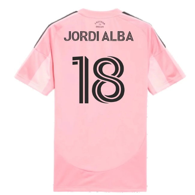 2025-2026 Inter Miami Home Shirt (Jordi Alba 18) — Shop Now