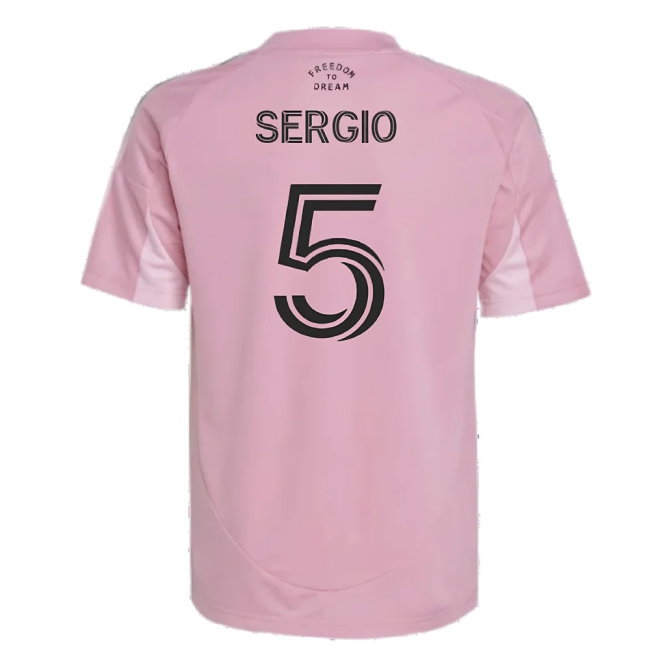 2025-2026 Inter Miami Home Shirt (Kids) (Sergio 5) — Buy Now