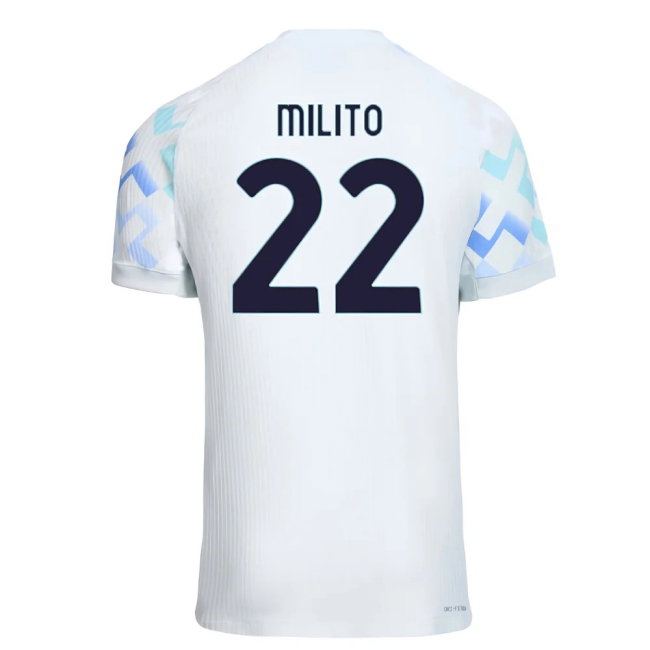 2025-2026 Inter Milan Player Version Away Shirt (Milito 22) — Buy Online