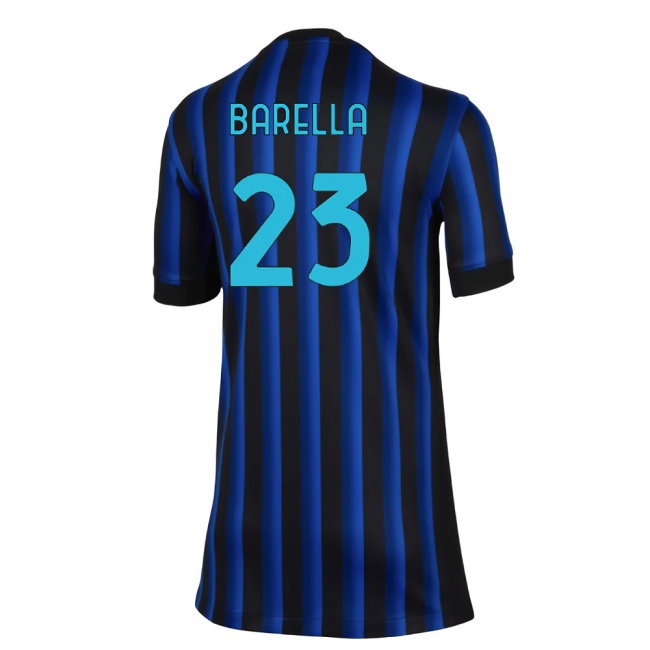 2025-2026 Inter Milan Home Shirt (Kids) (Barella 23) — Shop Now