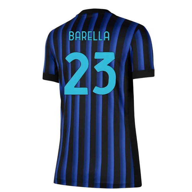 2025-2026 Inter Milan Home Shirt (Womens) (Barella 23) — Shop Now