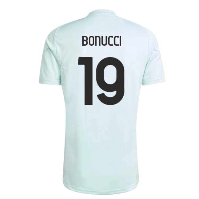 2025-2026 Juventus Training Jersey (Semi Flash Aqua) (Bonucci 19) — Shop Online