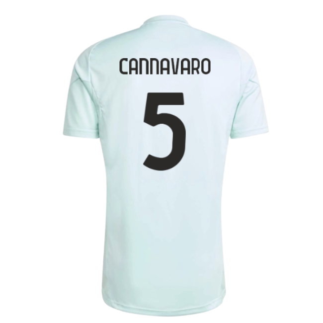 2025-2026 Juventus Training Jersey (Semi Flash Aqua) (Cannavaro 5) — Buy Now
