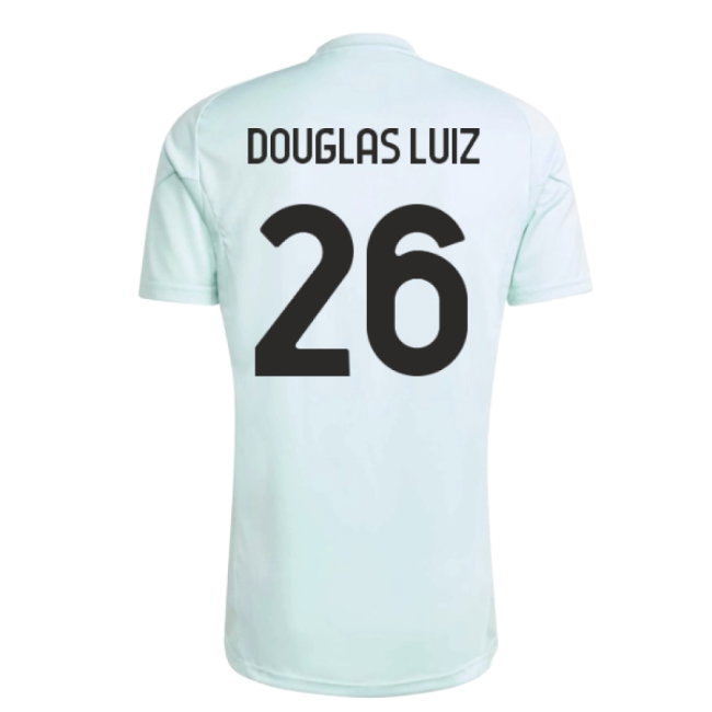 2025-2026 Juventus Training Jersey (Semi Flash Aqua) (Douglas Luiz 26) — Buy Now