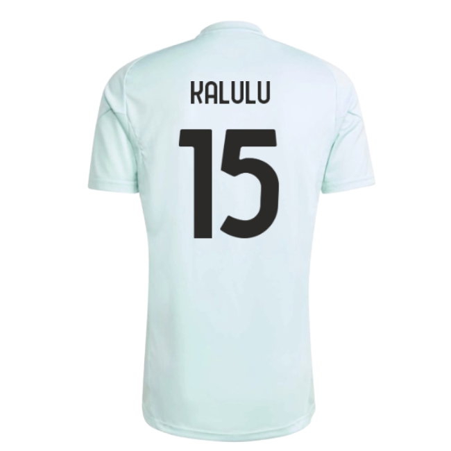2025-2026 Juventus Training Jersey (Semi Flash Aqua) (Kalulu 15) — Shop Now