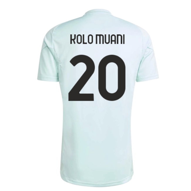 2025-2026 Juventus Training Jersey (Semi Flash Aqua) (Kolo Muani 20) — Shop Online
