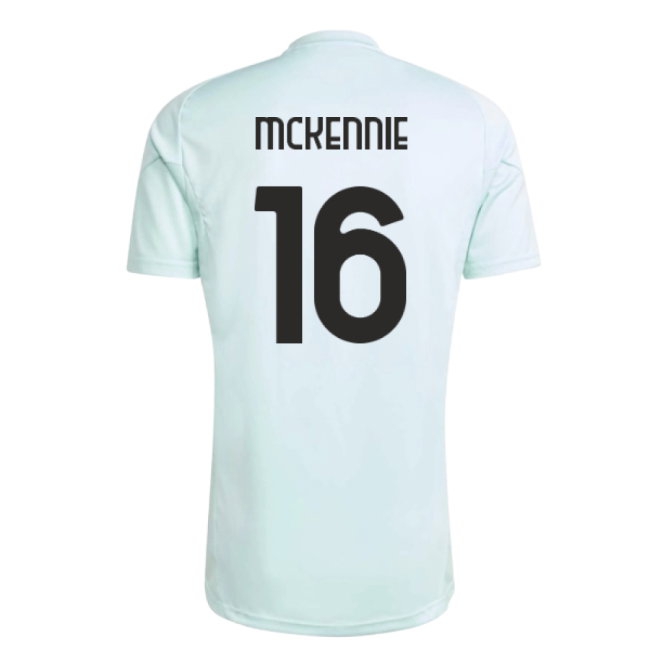 2025-2026 Juventus Training Jersey (Semi Flash Aqua) (McKennie 16) — Buy Online