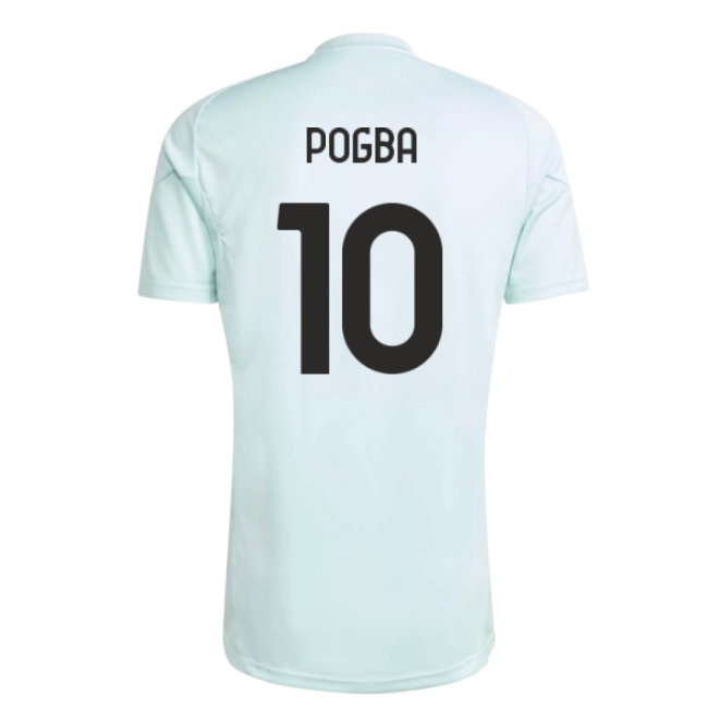 2025-2026 Juventus Training Jersey (Semi Flash Aqua) (Pogba 10) — Shop Online