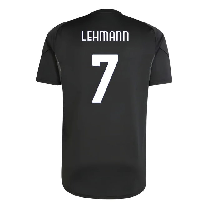 2025-2026 Juventus Training Shirt (Black) (Lehmann 7) — Shop Now
