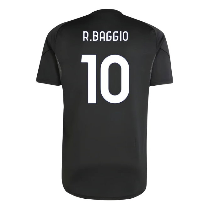 2025-2026 Juventus Training Shirt (Black) (R.Baggio 10) — Shop Online