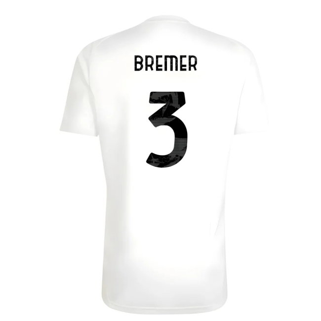 2025-2026 Juventus Training Shirt (White) (Bremer 3) — Shop Online