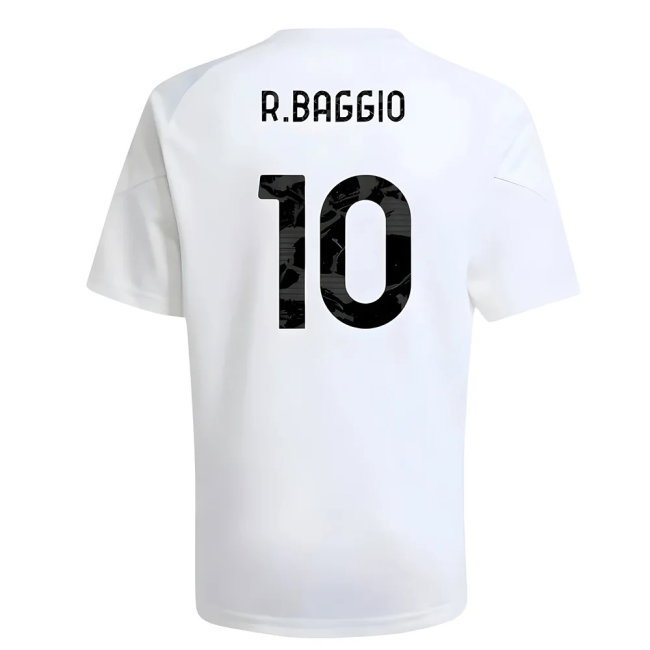2025-2026 Juventus Training Shirt (White) - Kids (R.Baggio 10) — Shop Now
