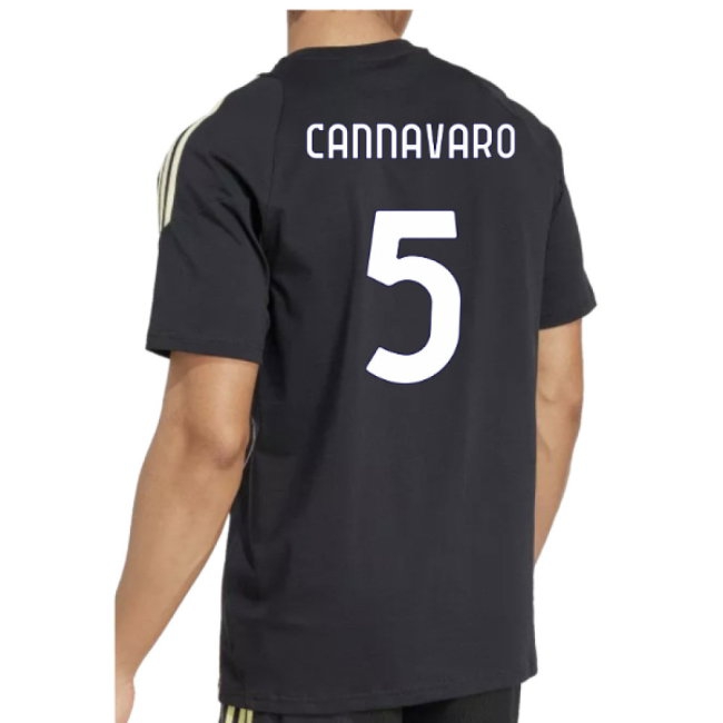 2025-2026 Juventus Training Tee (Black) (Cannavaro 5) — Buy Now