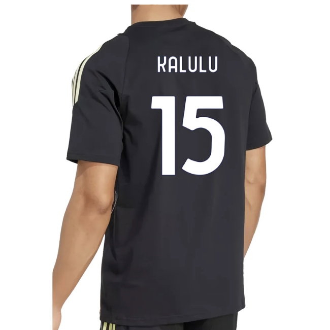 2025-2026 Juventus Training Tee (Black) (Kalulu 15) — Shop Online