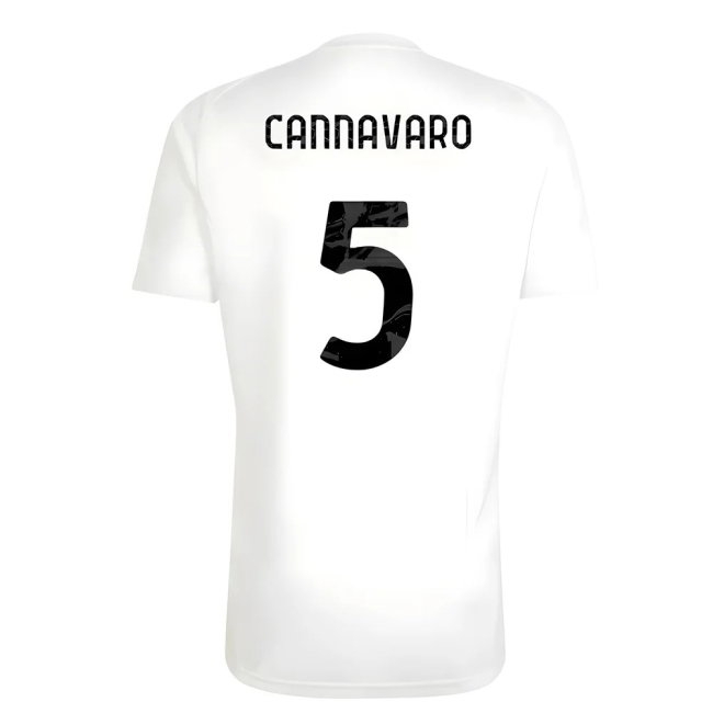 2025-2026 Juventus Training Tee (White) (Cannavaro 5) — Shop Now
