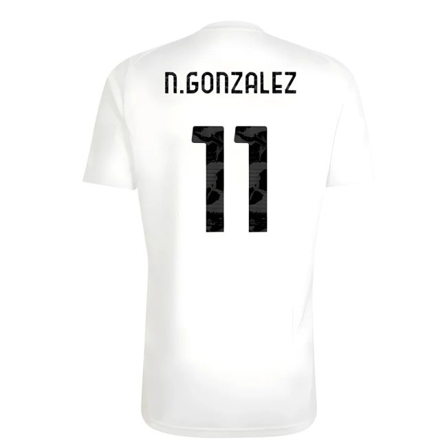 2025-2026 Juventus Training Tee (White) (N.Gonzalez 11) — Shop Now