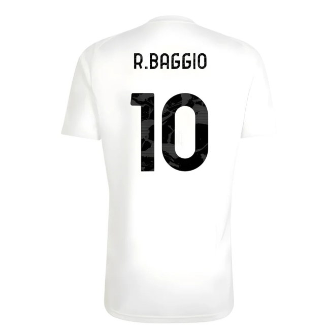2025-2026 Juventus Training Tee (White) (R.Baggio 10) — Shop Now