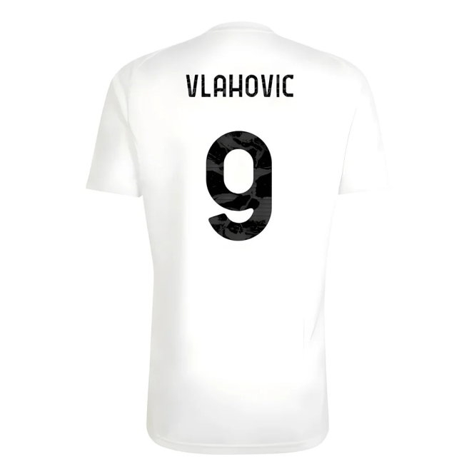 2025-2026 Juventus Training Tee (White) (Vlahovic 9) — Buy Now