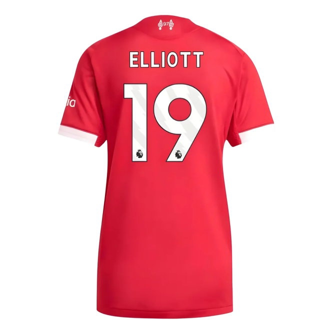 2025-2026 Liverpool Player Version Home Shirt (Womens) (Elliott 19) — Buy Now