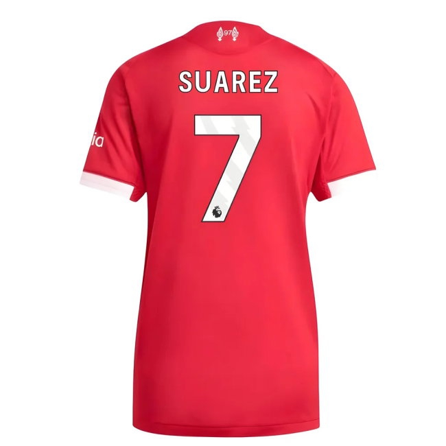 2025-2026 Liverpool Player Version Home Shirt (Womens) (Suarez 7) — Buy Now