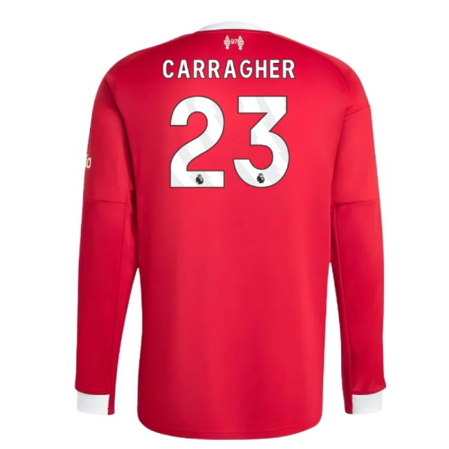 2025-2026 Liverpool Long Sleeve Home Shirt (Carragher 23) — Buy Online