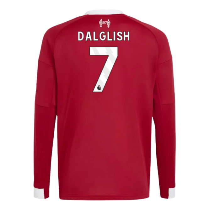 2025-2026 Liverpool Long Sleeve Home Shirt (Kids) (Dalglish 7) — Buy Now
