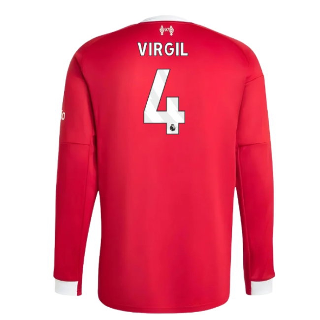 2025-2026 Liverpool Long Sleeve Home Shirt (Virgil 4) — Buy Now
