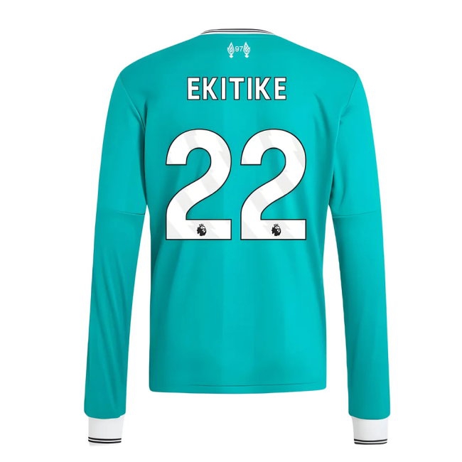 2025-2026 Liverpool Long Sleeve Third Shirt (Kids) (Ekitike 22) — Buy Now
