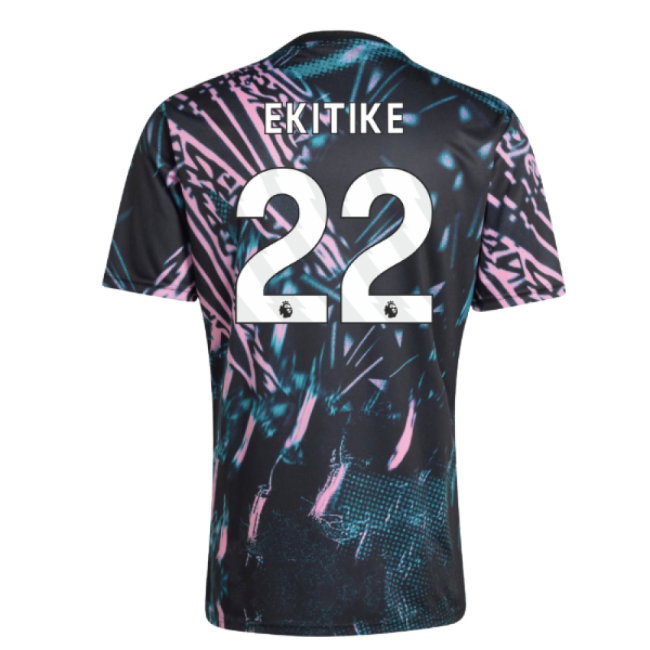 2025-2026 Liverpool Pre Match Shirt (Black) (Ekitike 22) — Shop Now