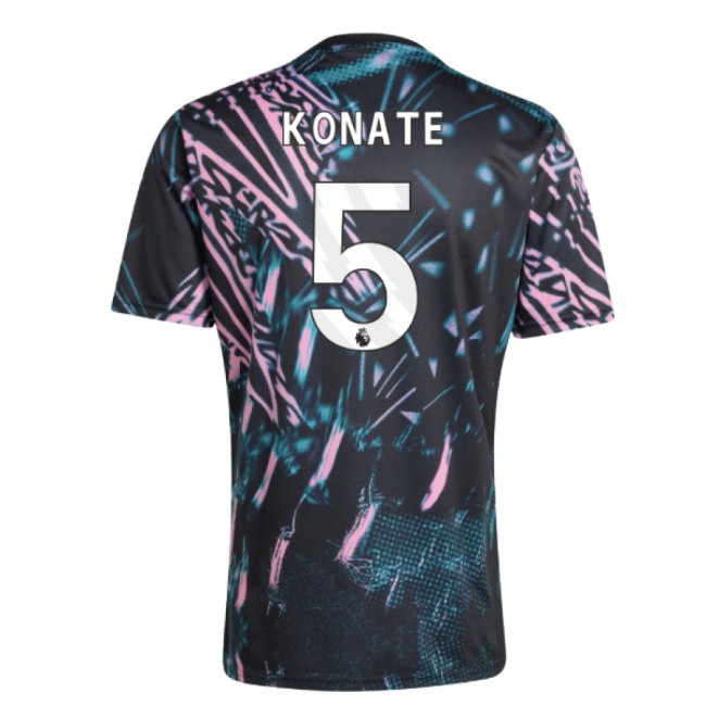 2025-2026 Liverpool Pre Match Shirt (Black) (Konate 5) — Shop Online