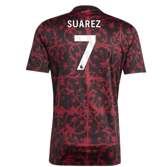 2025-2026 Liverpool Pre-Match Shirt (Black) (Suarez 7) — Buy Now