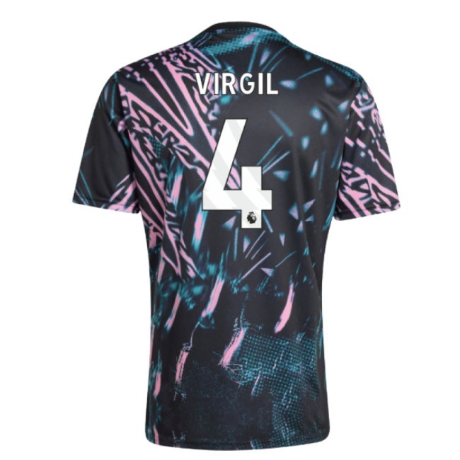 2025-2026 Liverpool Pre Match Shirt (Black) (Virgil 4) — Shop Online