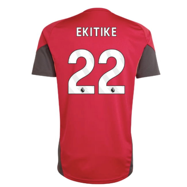 2025-2026 Liverpool Training Jersey (Strawberry Red) (Ekitike 22) — Buy Online