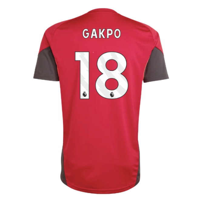2025-2026 Liverpool Training Jersey (Strawberry Red) (Gakpo 18) — Shop Online