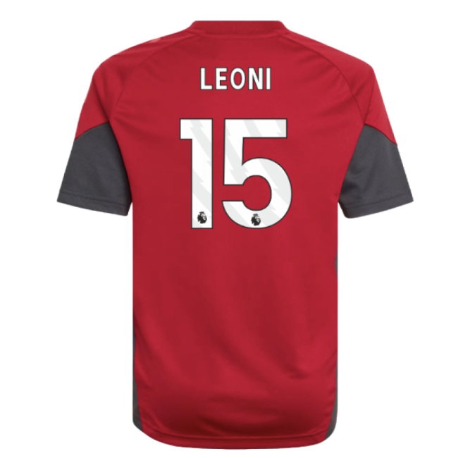 2025-2026 Liverpool Training Jersey (Strawberry Red) - Kids (Leoni 15) — Buy Now