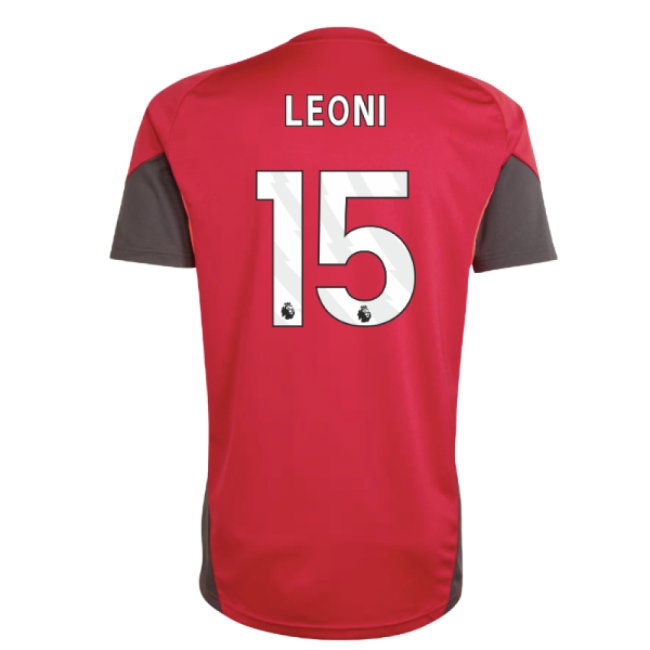 2025-2026 Liverpool Training Jersey (Strawberry Red) (Leoni 15) — Buy Online