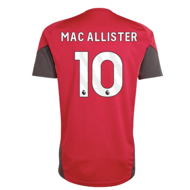 2025-2026 Liverpool Training Jersey (Strawberry Red) (Mac Allister 10) — Buy Online