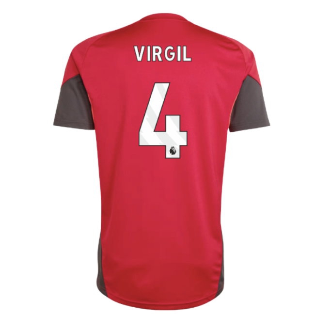 2025-2026 Liverpool Training Jersey (Strawberry Red) (Virgil 4) — Shop Now