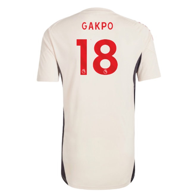 2025-2026 Liverpool Training Jersey (White) (Gakpo 18) — Shop Now
