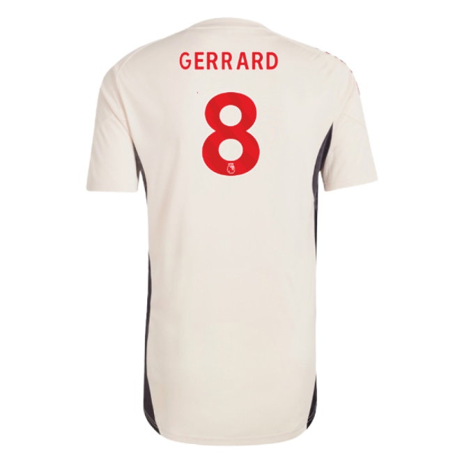 2025-2026 Liverpool Training Jersey (White) (Gerrard 8) — Shop Online