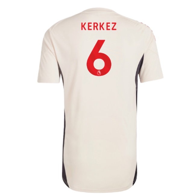 2025-2026 Liverpool Training Jersey (White) (Kerkez 6) — Buy Online