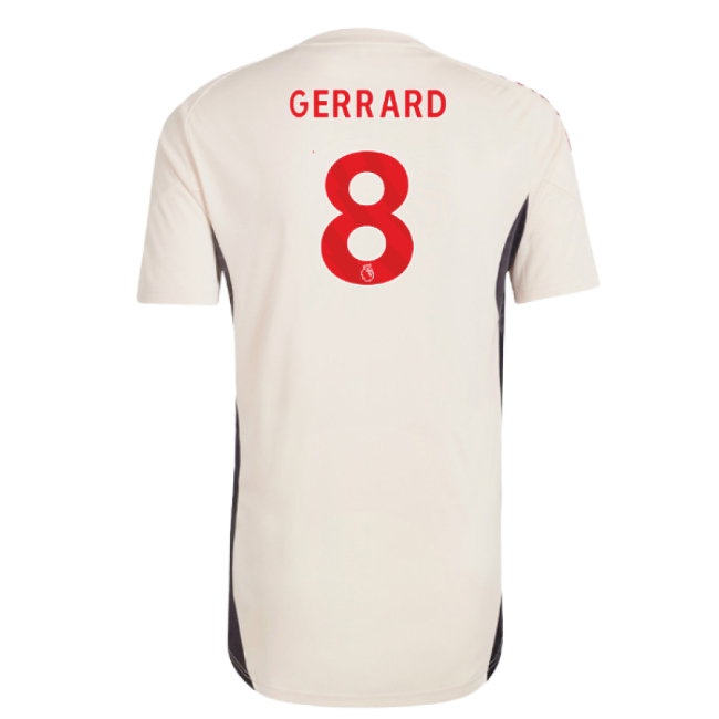 2025-2026 Liverpool Training Jersey (White) - Kids (Gerrard 8) — Shop Now