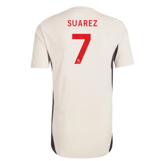 2025-2026 Liverpool Training Jersey (White) - Kids (Suarez 7) — Buy Now