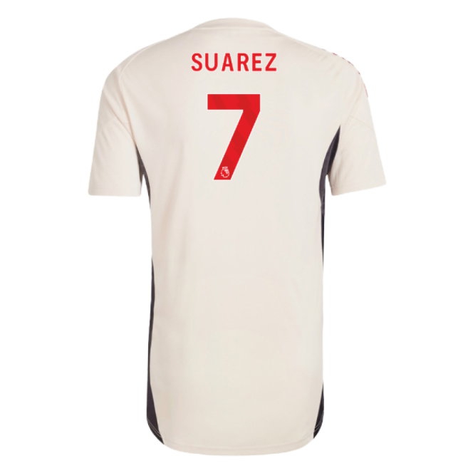 2025-2026 Liverpool Training Jersey (White) (Suarez 7) — Buy Now