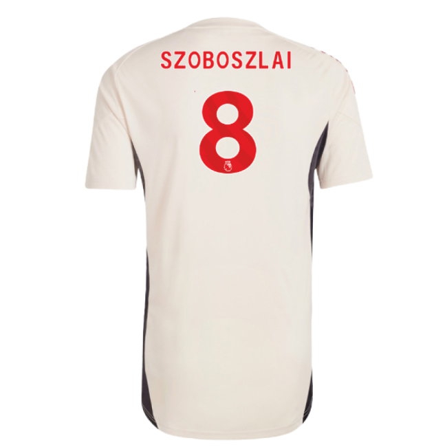 2025-2026 Liverpool Training Jersey (White) (Szoboszlai 8) — Buy Now