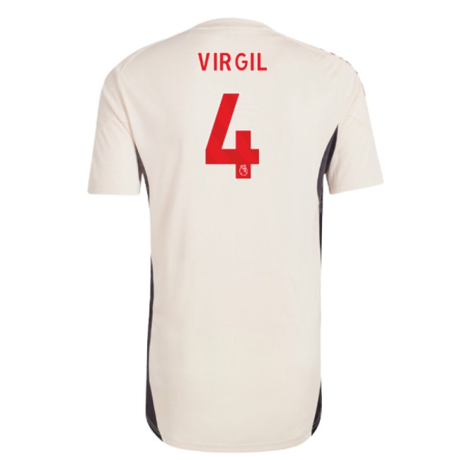 2025-2026 Liverpool Training Jersey (White) (Virgil 4) — Buy Now