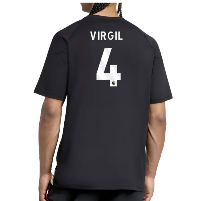 2025-2026 Liverpool Training Tee (Black) (Virgil 4) — Buy Now