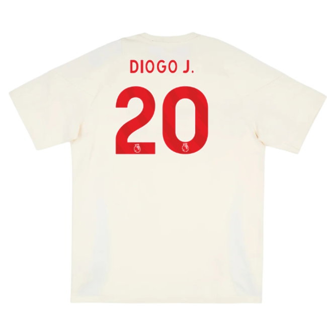 2025-2026 Liverpool Training Tee (White) (Diogo J. 20) — Buy Now